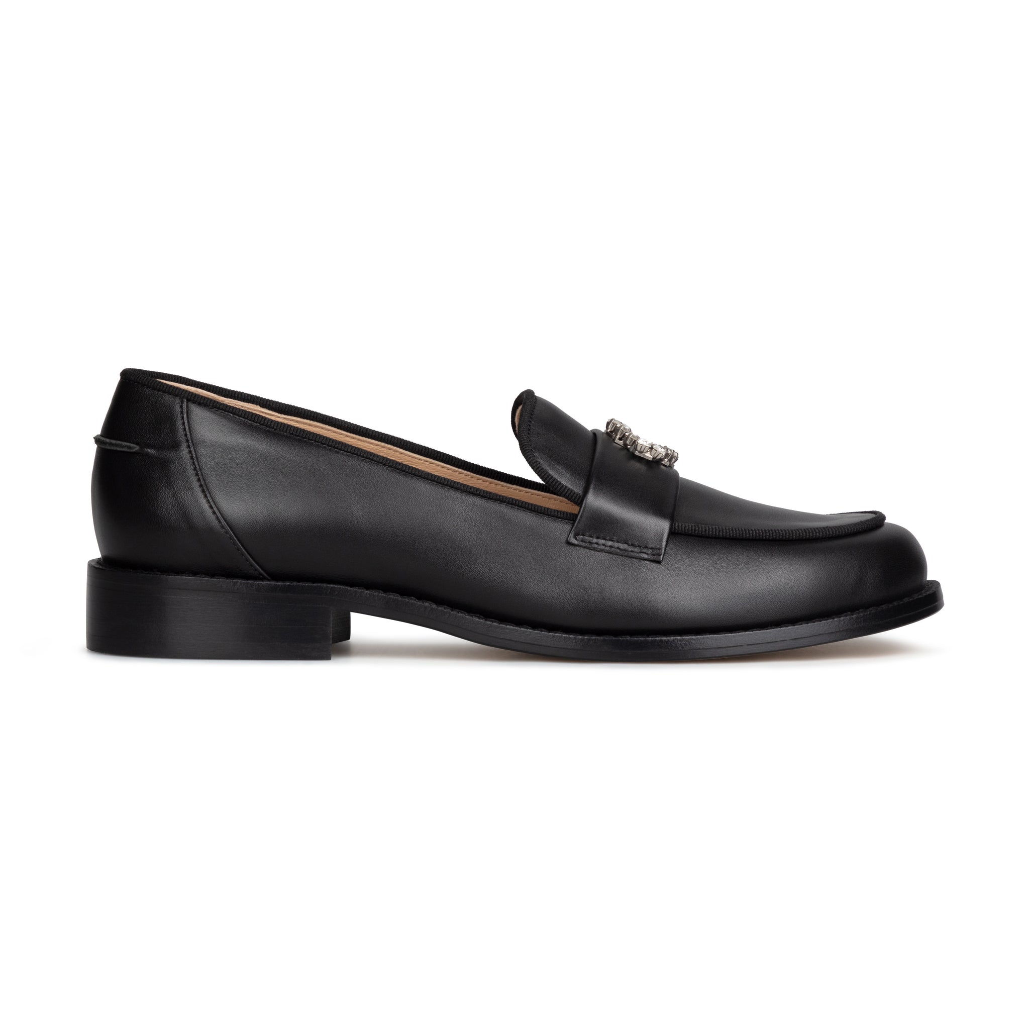 SQUARE TOE LACE UP LOAFERS